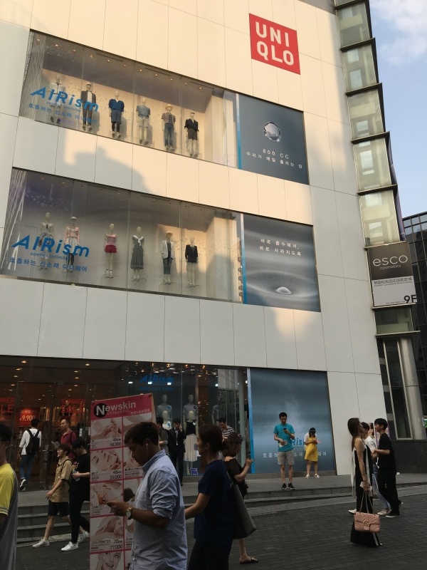韓国初日 明洞の屋台と夜の街 女性のための植毛記録