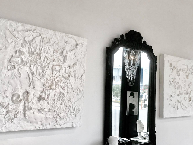 Plaster Art / 石膏アートボード : Noriko Herron Glass + Art
