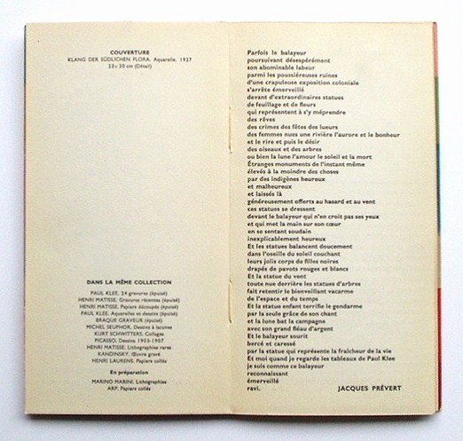 パウル・クレーの展覧会図録「L'Univers de Klee」（1955