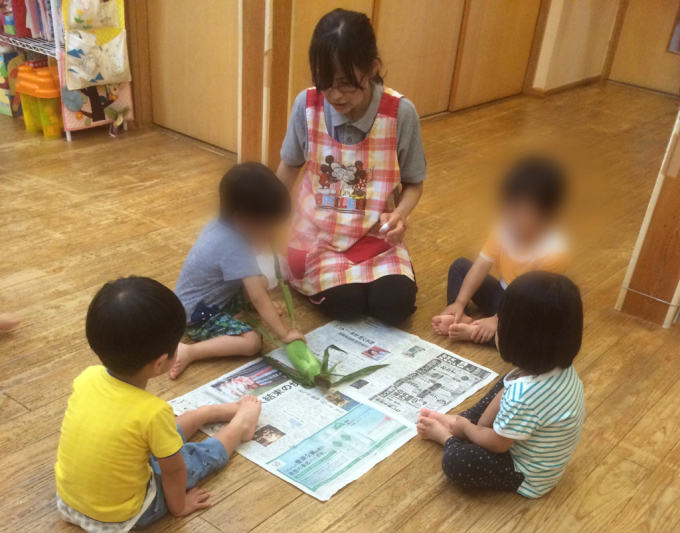 6月28日の給食。とうもろこしの皮むきをしました♪_c0293682_13395288.jpg
