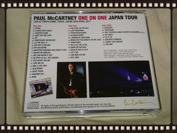 PAUL McCARTNEY / TOKYO DOME 2017 3RD NIGHT_b0042308_16512746.jpg