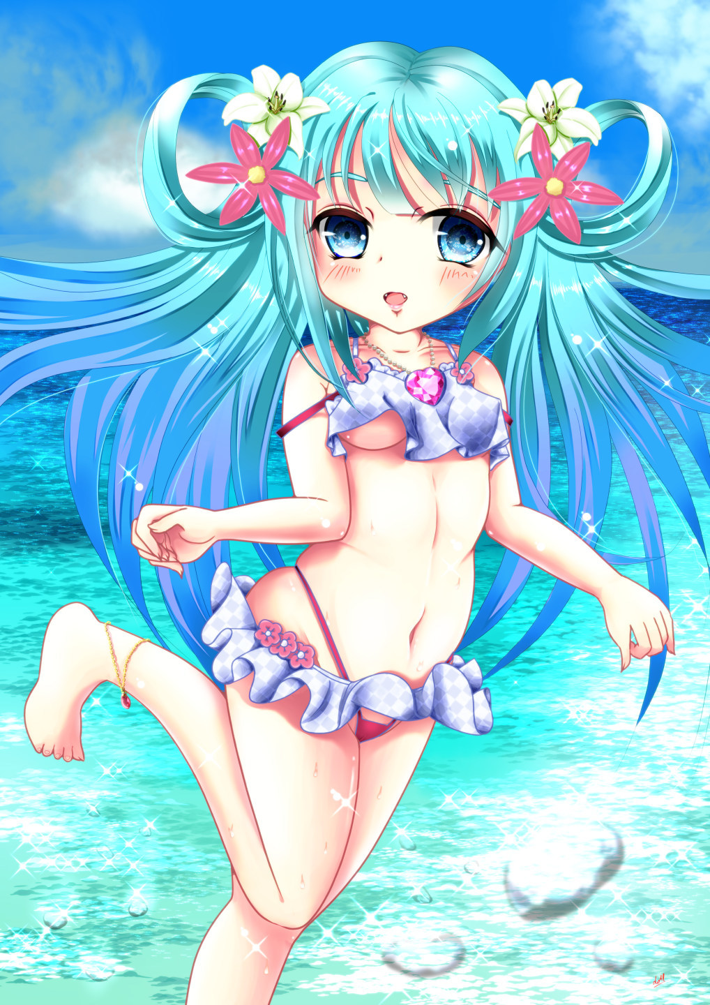 イラスト】水着ですよっ! -2017.06.29- : ヴァレッタの休日 ～まったり気分をあなたに～