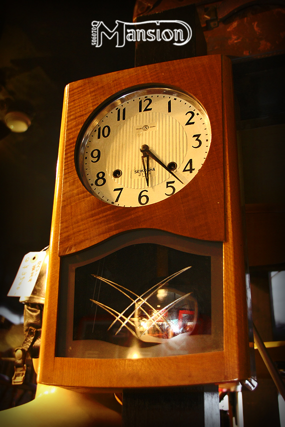 1960s Vintage グッドデザイン セイコーの機械式壁掛時計 