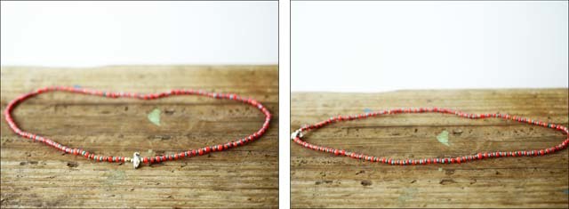 Sunku 39 [サンク] WHITE HEART BEADS NECKLACE&BRACELET/ネックレス＆ブレスレット [SK-029] MEN\'S/LADY\'S_f0051306_17495209.jpg