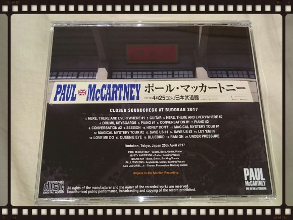 PAUL McCARTNEY / CLOSED SOUNDCHECK AT BUDOKAN 2017_b0042308_16112201.jpg