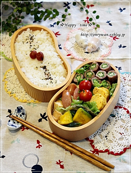 オクラの肉巻き弁当と我が家の事情。_f0348032_18045568.jpg