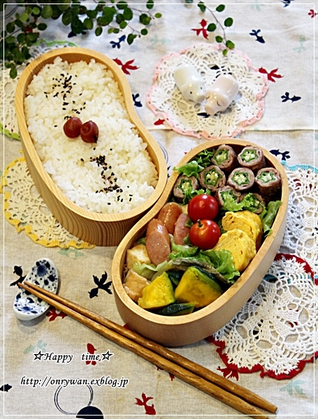 オクラの肉巻き弁当と我が家の事情。_f0348032_18051814.jpg