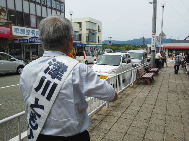 憲法９条守り抜く津川ともひさ (*^−^)ノ 地域の病院存続求め・働く人のくらしを大切にする県知事候補 ヽ(^。^)ノ_f0061067_2140333.jpg