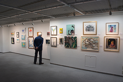 「現代アーティスト クレパス画展」開催中です。_f0171840_11400530.jpg