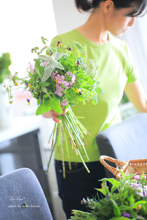 Le vase 15th Anniversary スペシャルコラボイベント ハーブブーケ編_e0158653_14192281.jpg