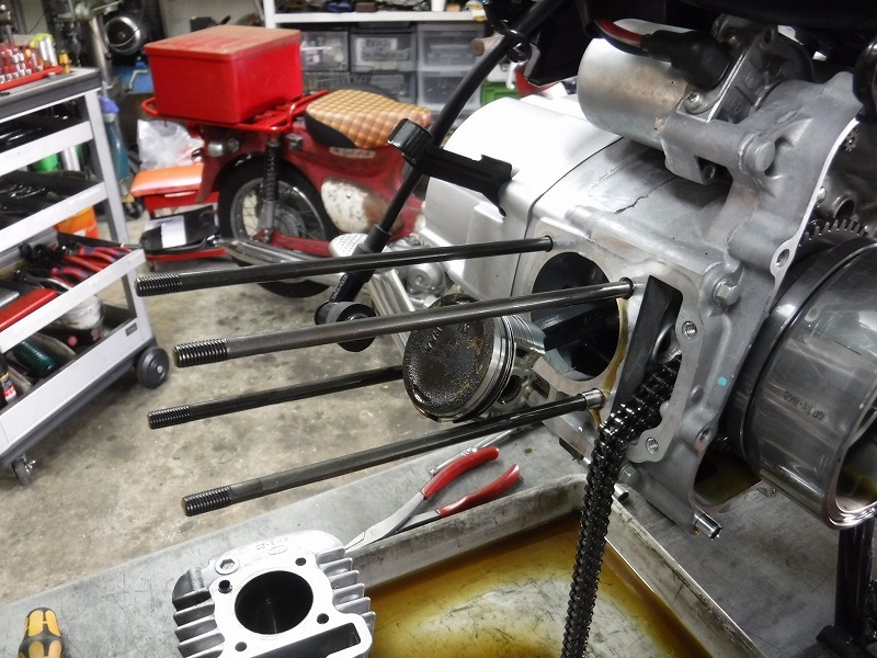 リトルカブ 取り外し 実働エンジン ボアアップ ビックキャブ 始動動画