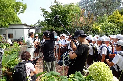 新宮小学校の皆さんとNHK様が取材の為ご来園！_f0203094_10342354.jpg