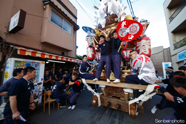 平野郷夏祭り「脊戸口」試験曳き_e0271181_12204389.jpg