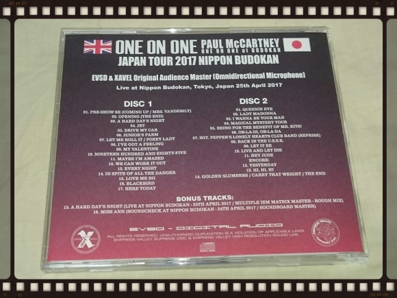 PAUL McCARTNEY / ONE ON ONE JAPAN TOUR 2017 NIPPON BUDOKAN 25th April_b0042308_05443047.jpg