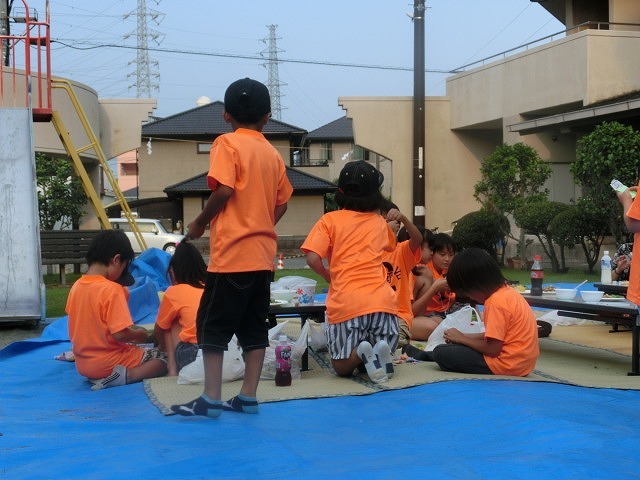猛暑の中、ミスト扇風機が大活躍 津田・荒田島、駿河台二丁目の天王祭_f0141310_08122832.jpg