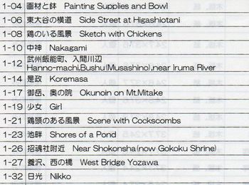 吉田博展　後期展示リスト_b0044404_21561270.jpg