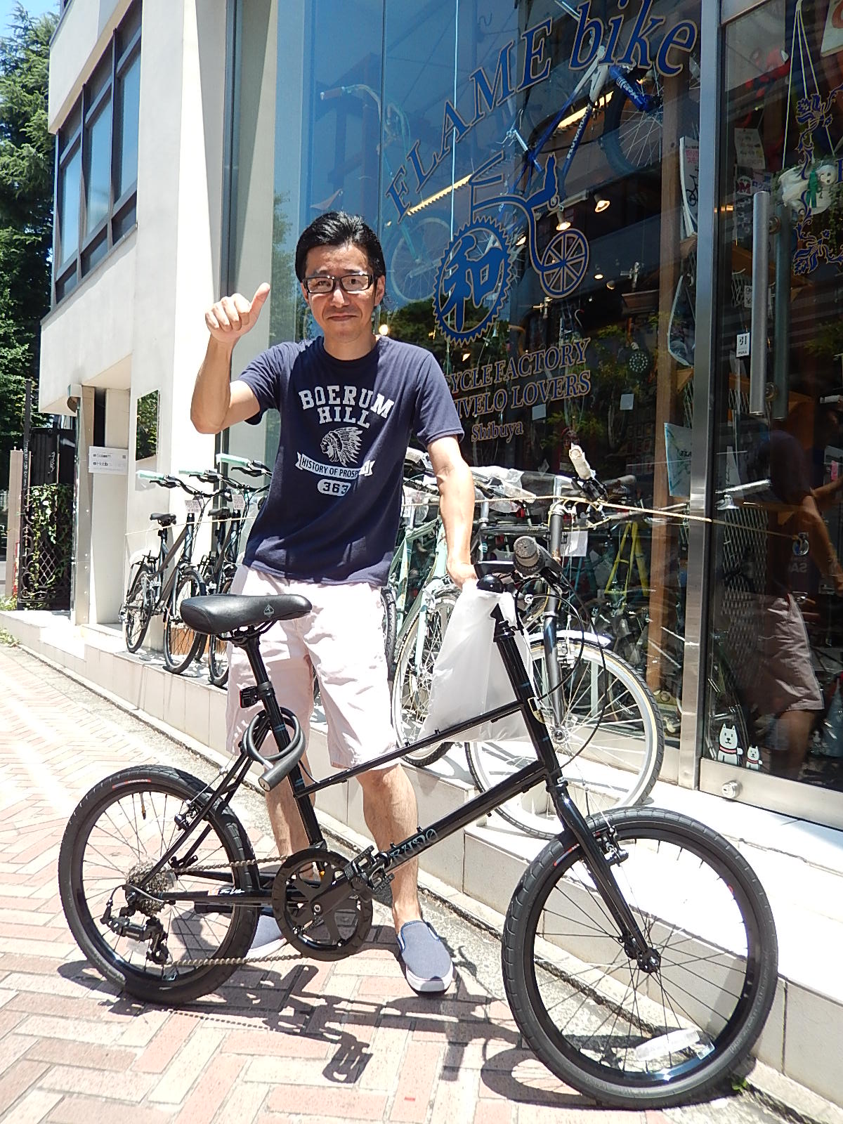 7月13日　渋谷　原宿　の自転車屋　FLAME bike前です_e0188759_19103175.jpg