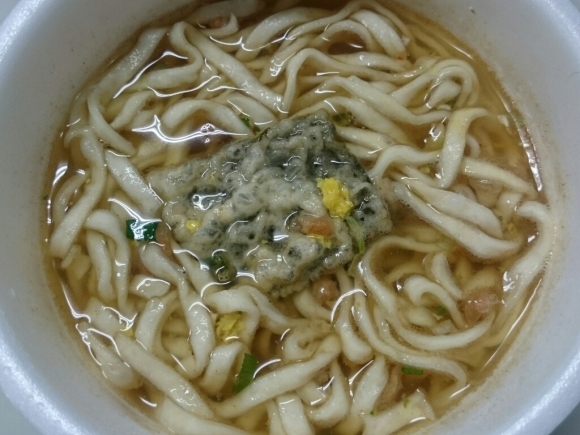 7/13夜勤飯 日清のどん兵衛だし天茶うどん ¥138_b0042308_01521569.jpg