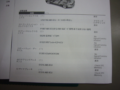 VW パサートヴァリアント (3C)警告灯点灯 修理_c0267693_14115256.jpg