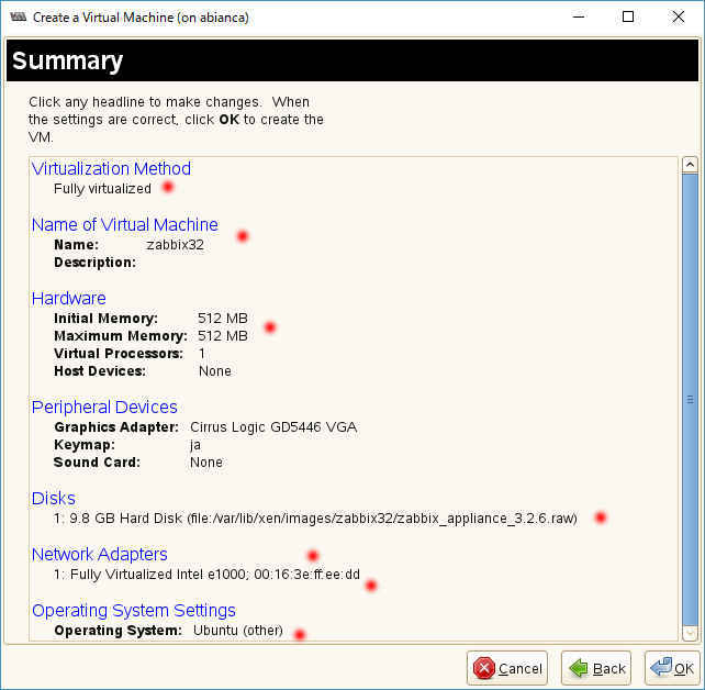 Zabbix3.2 のソフトウェアアプライアンスUbuntu 版をSUSE 仮想環境で試してみた。_a0056607_14300292.jpg