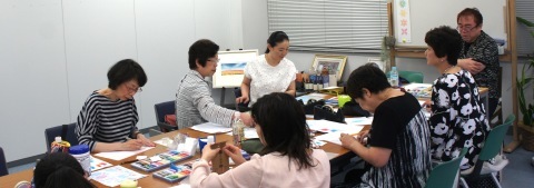 日本郵便のはがきに絵を描こう講座１期_f0071893_12450645.jpg