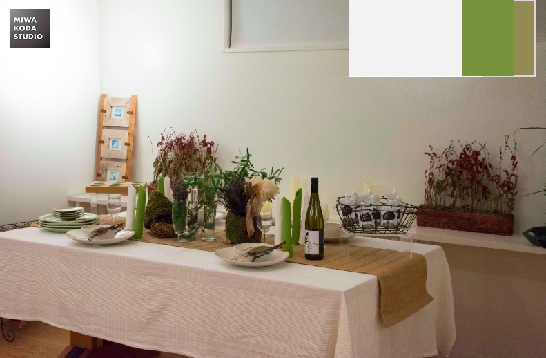 July 17, 2017 ハーブガーデンのテーブルの配色 Colors for Table for Herb Garden_a0307186_721043.jpg