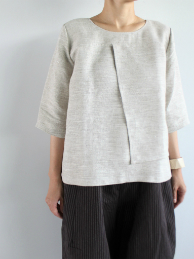 Worker’s Nobility　SQUARE SHIRT / ecru linen _b0139281_18234890.jpg