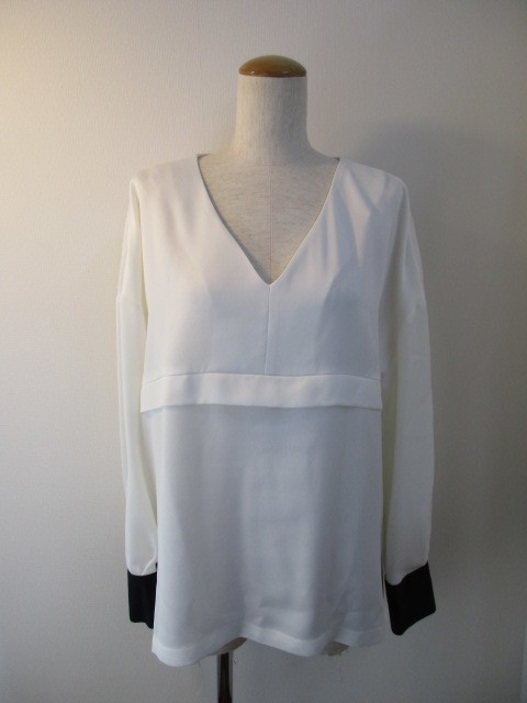 MARECHAL TERRE マルシャルテル Bi-color blouse_e0076692_18360404.jpg