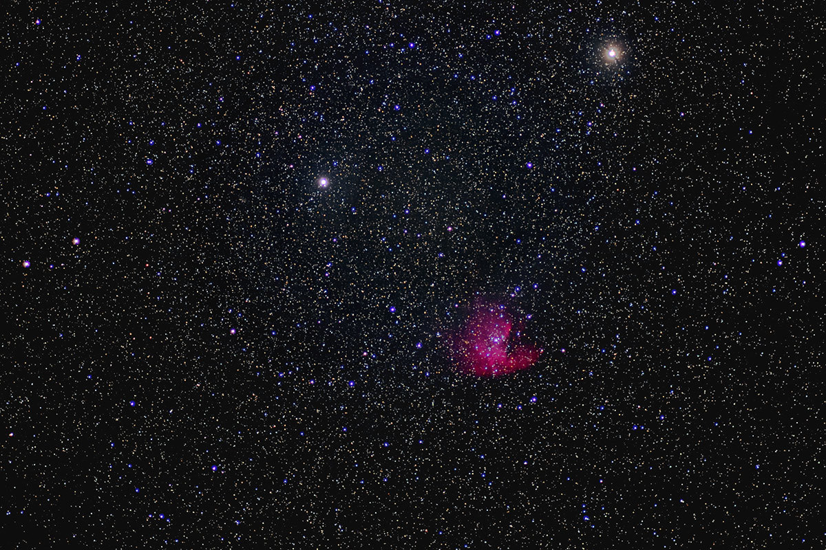 パックマンの見た夢 Pacman Nebula Nikond810a のんたんのデジタルな風景