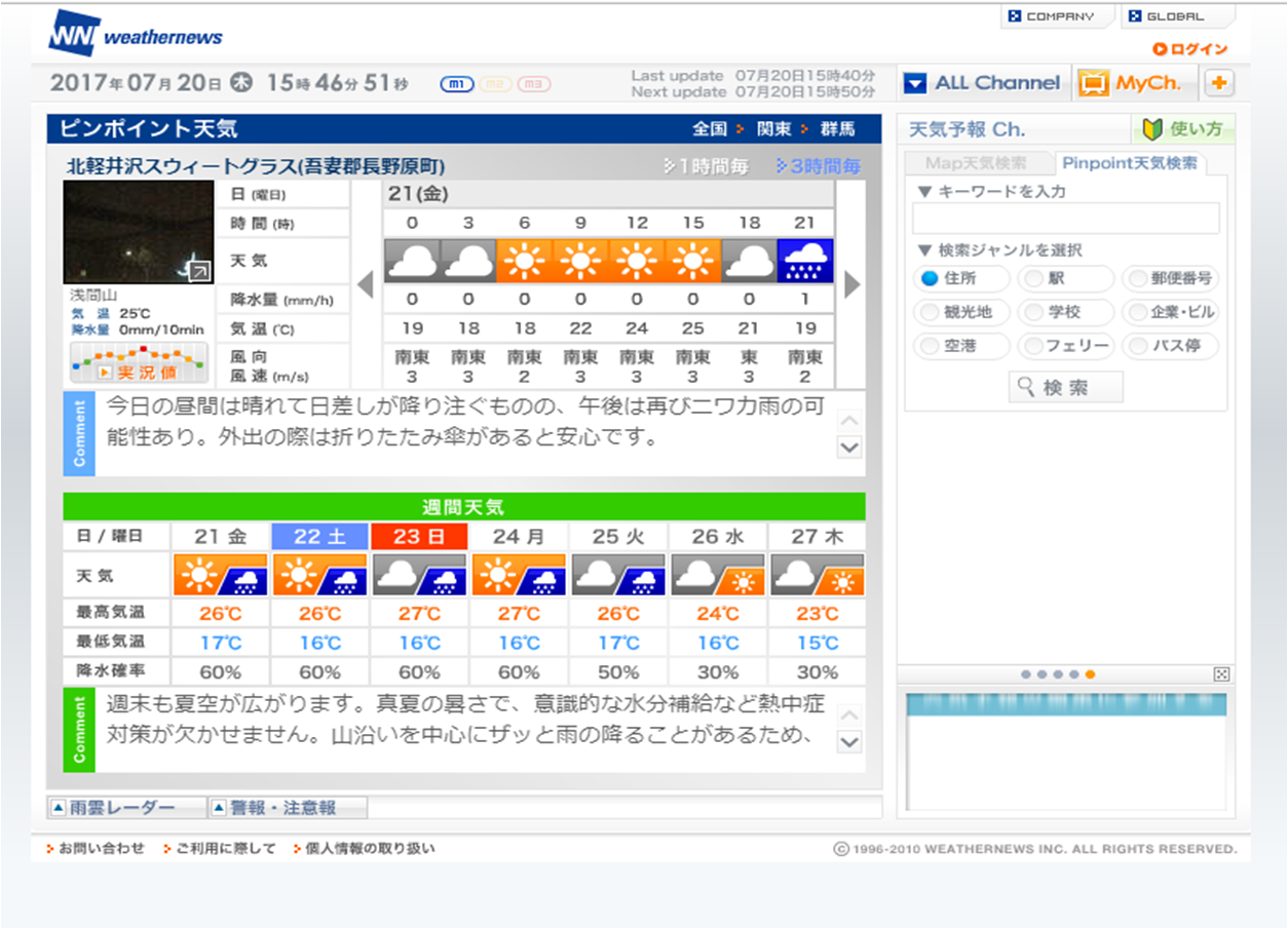 週末の天気と気温(7月4週目)_b0174425_16271196.png