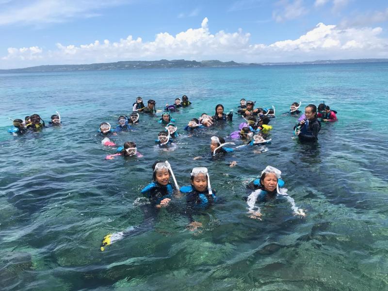 久高島キャンプ〔２日目〕本当に真っ青な海！シュノーケルに挑戦しよう！_d0363878_17061317.jpg