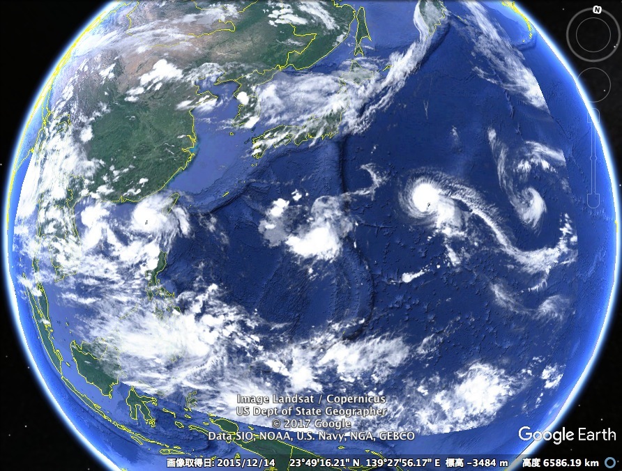 三つ子、四つ子の台風の発生！？：ハワイ諸島起点のカルマン台風だったのか！？_a0348309_15433621.jpg