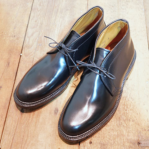 Alden CHUKKA(CORDOVAN) -BLACK- #1340 入荷!!_e0152373_16561749.jpg