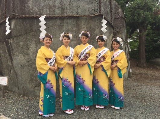 ミスさんさ踊り…7/25三石神社奉納の舞にてデビューしました_a0123133_16062501.jpg