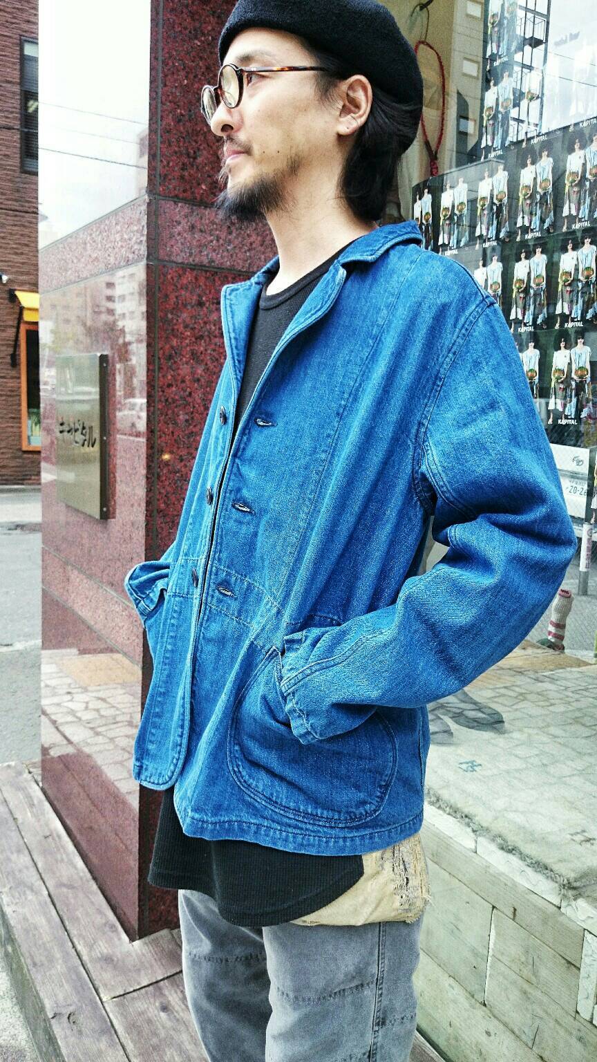 11.5ozデニムホスピタルジャケット(加工) : SAPPORO STAFF BLOG