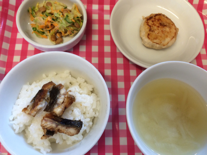 7月26日の給食。スイカ割りは延期になりました。_c0293682_13243374.jpg