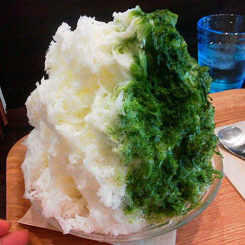 閉店 唐人町 おいしい氷屋 ２回目 福岡の抹茶かき氷