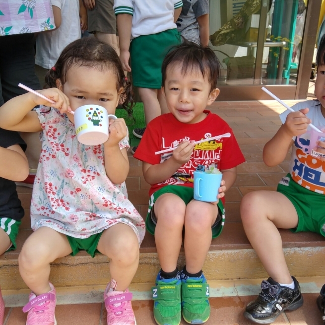 プール遊び&かき氷_c0212598_17273140.jpg