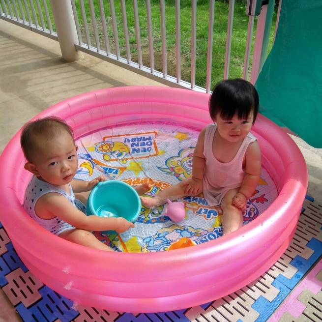 プール遊び&かき氷_c0212598_17273697.jpg