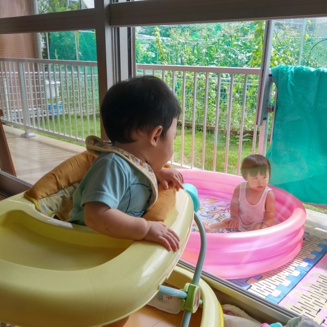プール遊び&かき氷_c0212598_17273925.jpg