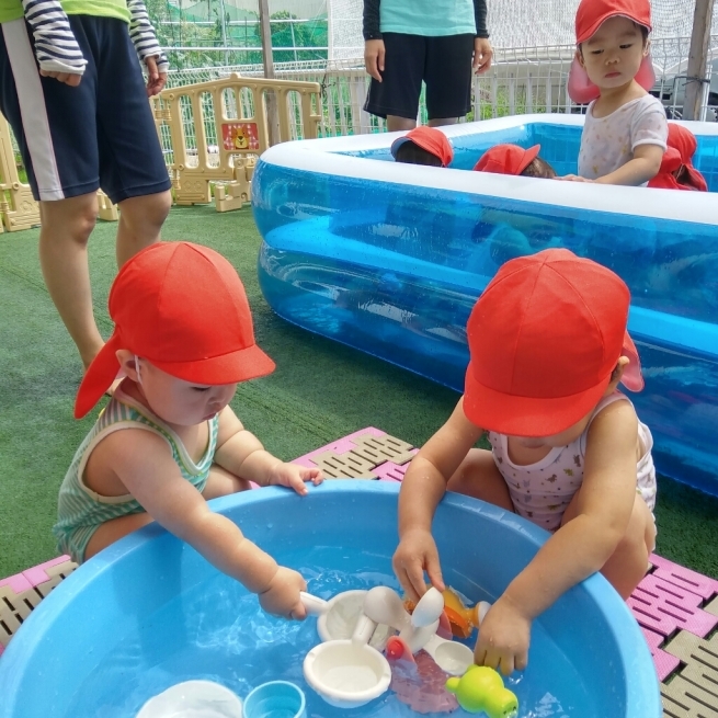 プール遊び&かき氷_c0212598_17274269.jpg