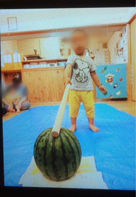 スイカ割り パート1_c0293682_20165079.jpg
