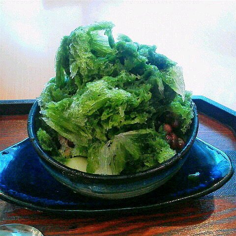 唐人町 加美家製菓 福岡の抹茶かき氷