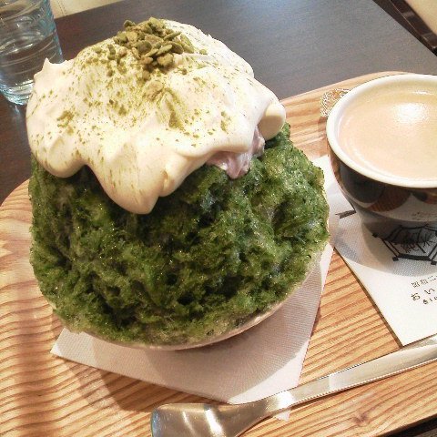 閉店 唐人町 おいしい氷屋 ３回目 福岡の抹茶かき氷