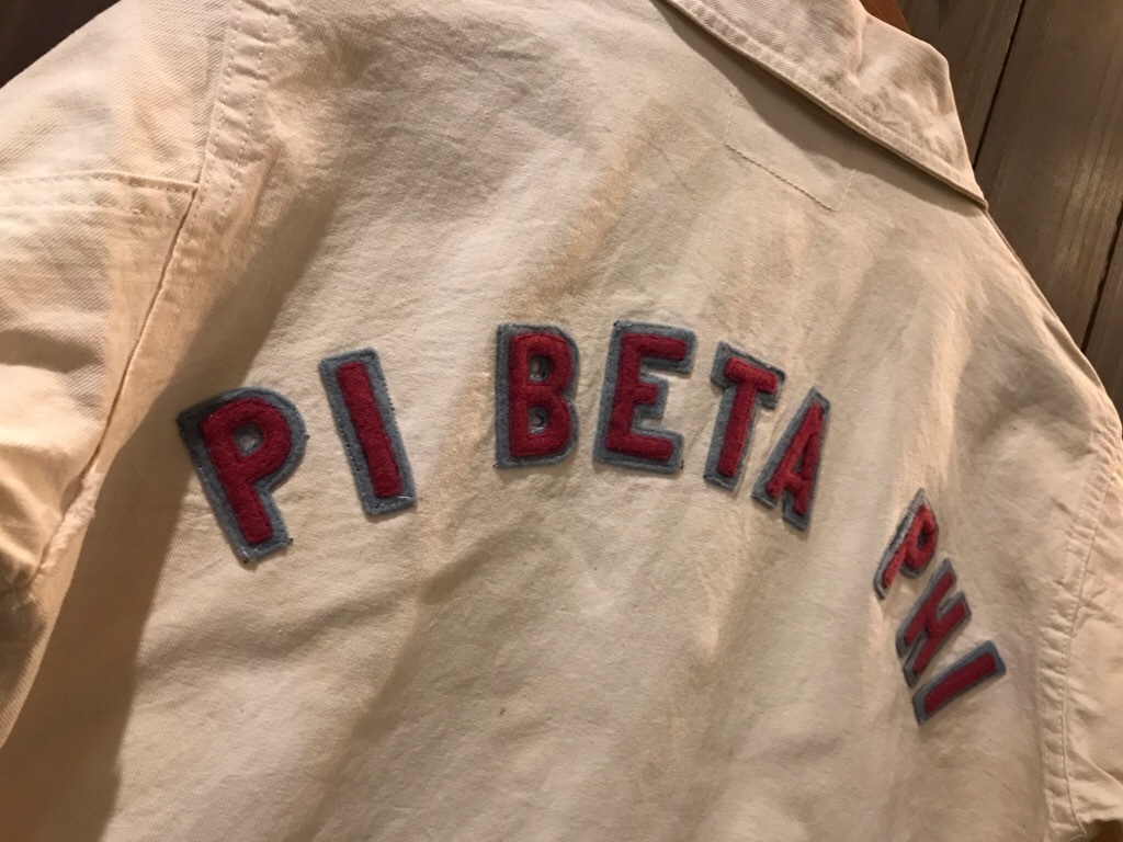 神戸店8/2(水)ヴィンテージ入荷! #4 30\'s Fraternity White Cotton JKT! WorkItem!!!_c0078587_14213818.jpg