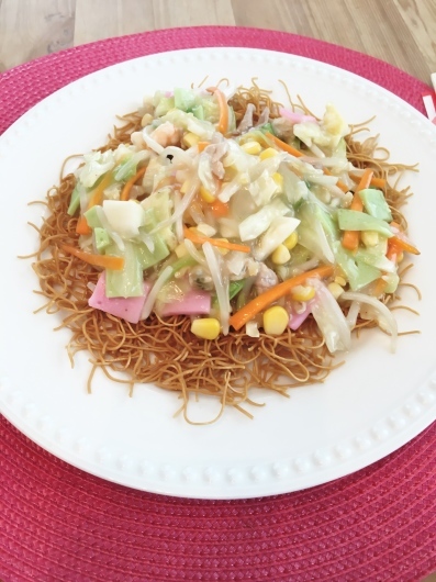 夏休み単発キッズレッスン!皿うどん作り_f0179713_14121266.jpg
