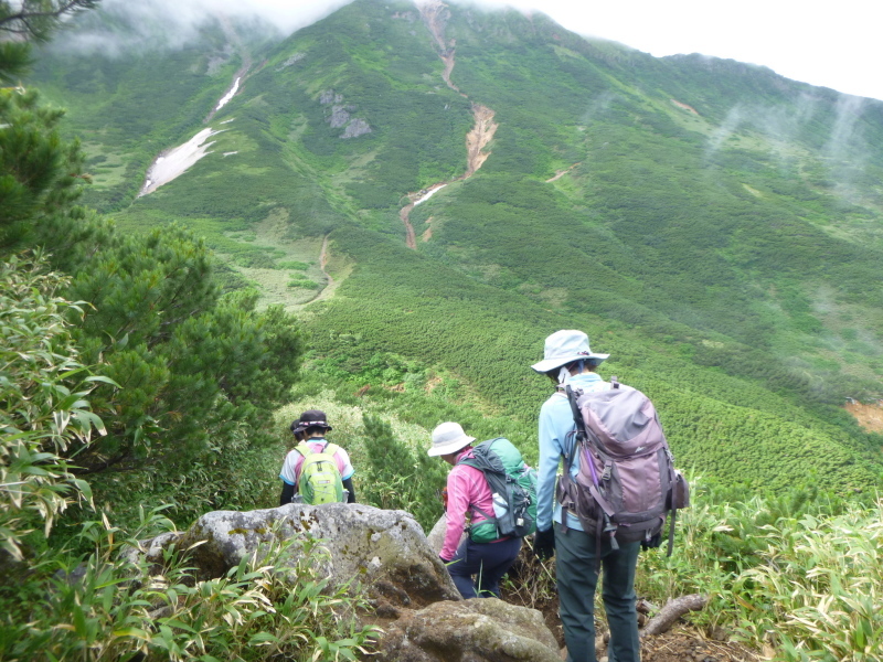 花の百名山　富良野岳 (1,912.1M)  　山頂を目指す　NO 1_d0170615_13262159.jpg