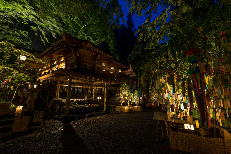 貴船神社「七夕笹飾りライトアップ」_e0051888_00070642.jpg