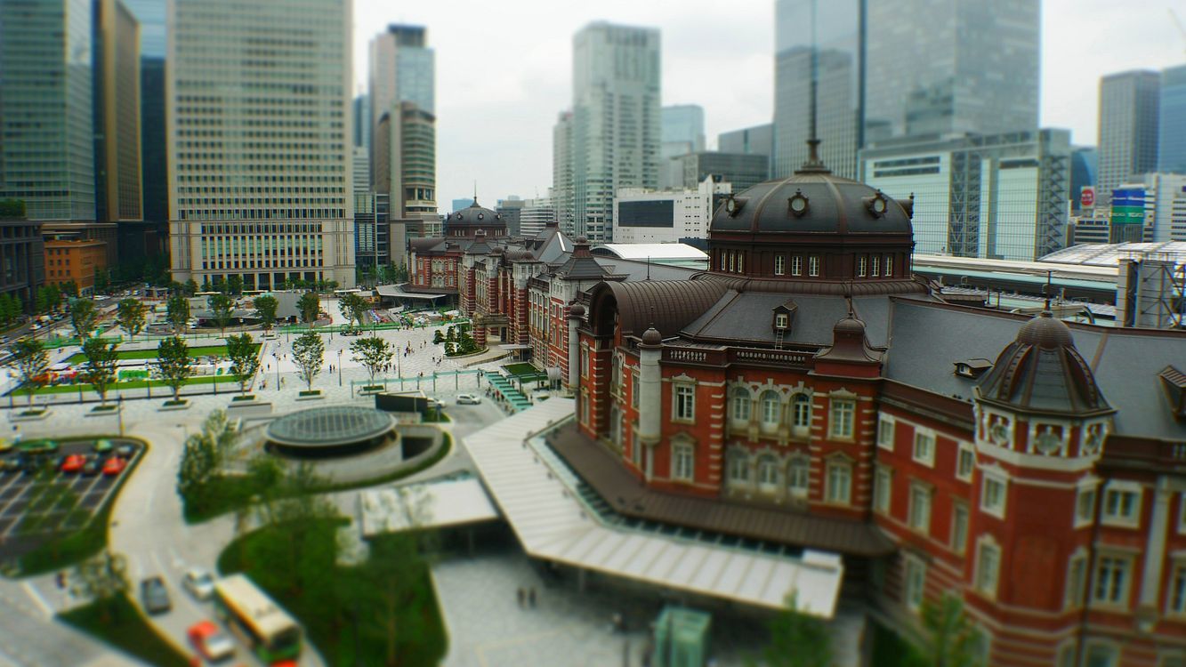 東京駅・丸の内側広場のジオラマ風♪_a0031821_08140051.jpg