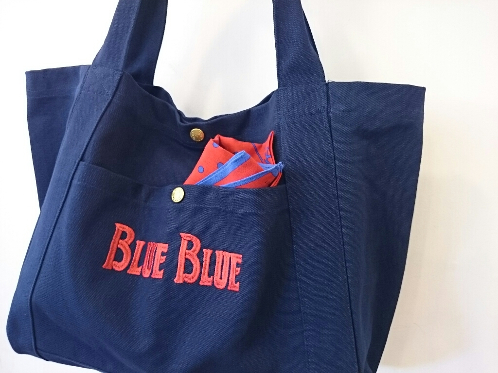 再入荷♪ BLUE BLUE キャンバストートバッグ♡♡_d0246157_15110135.jpg